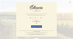 Desktop Screenshot of estanciawines.com